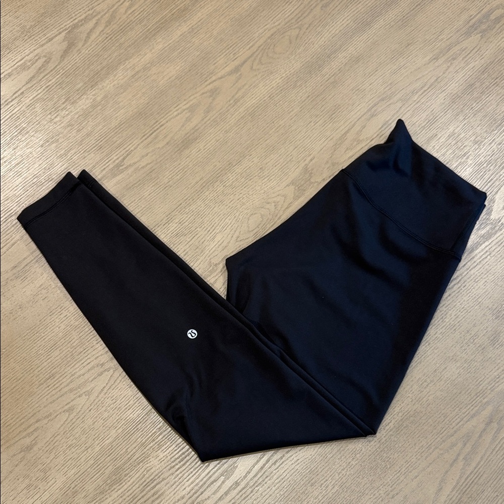 Lululemon Wunder Under Size 12 Black High-Waisted Leggings